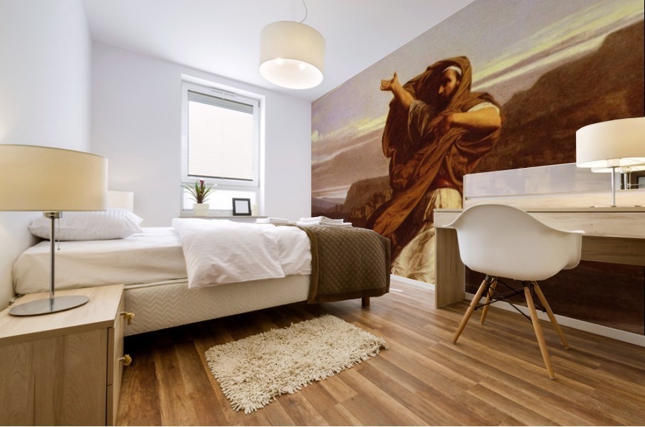 Demosthene practices Mural print