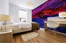 lights abstract curves long exposure Mural print