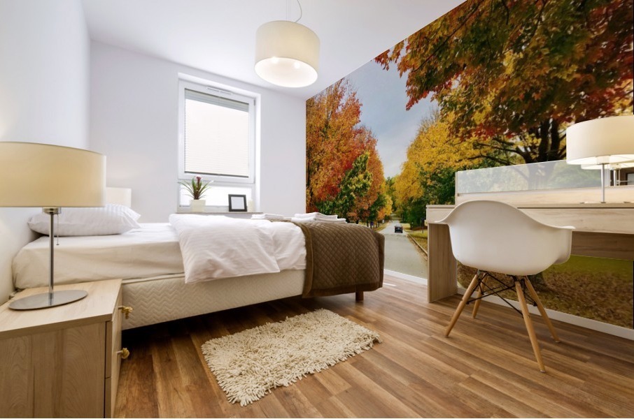 Fall at Furman Mural print