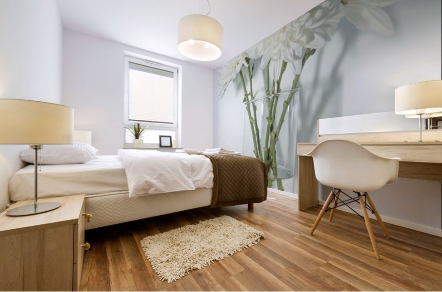 Mum Flower in a Vase Mural print