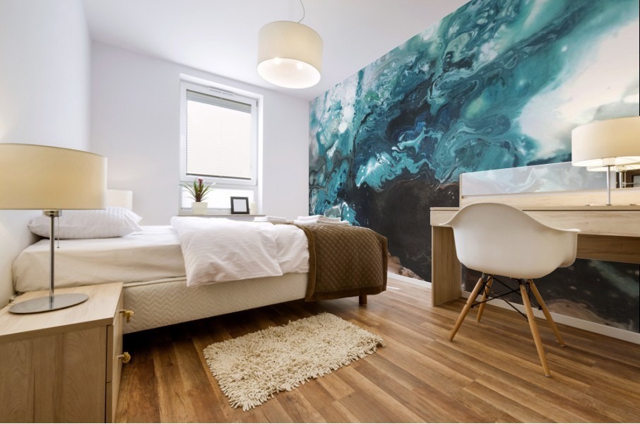 Ocean Glass Mural print