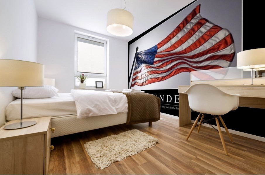 Independence: Inspirational Quote and Motivational Poster Mural print