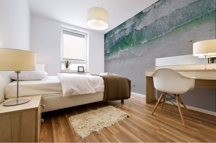 Peaceful Crashes Mural print