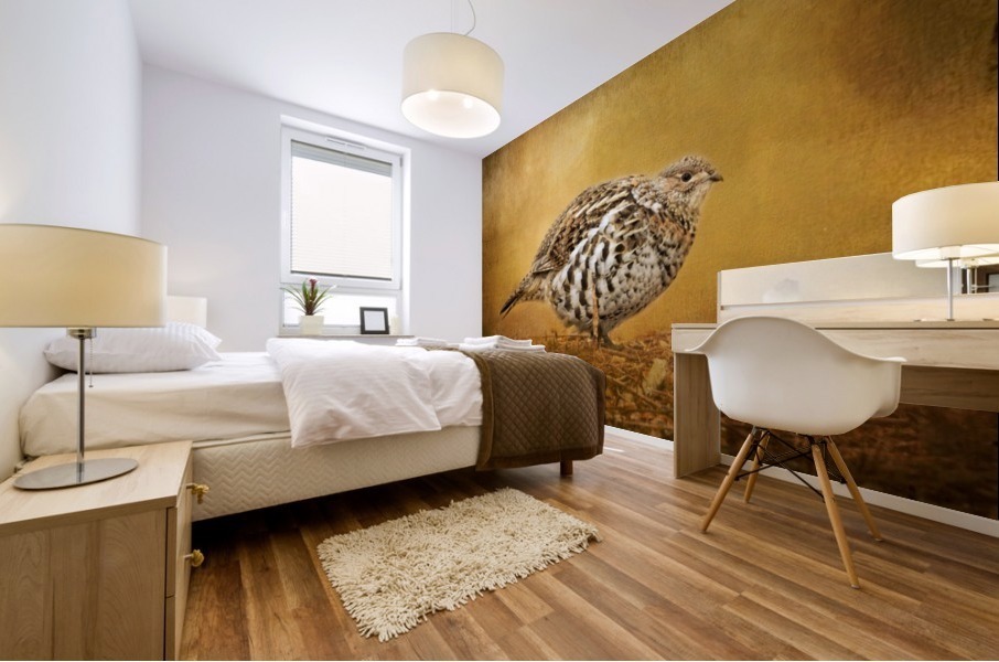 Female Ruffed Grouse Mural print