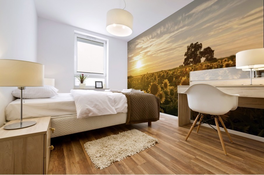facing the sun Mural print
