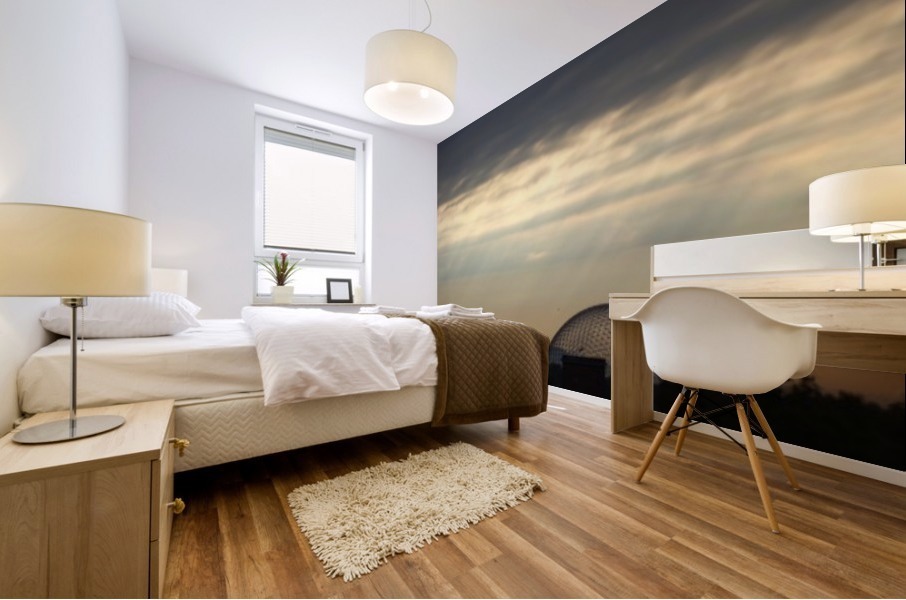 Sunrise on the biosphere Montreal Quebec Canada Mural print