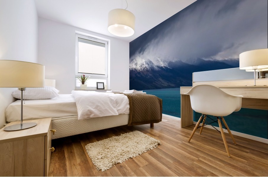 Lake Wakatipu between Queenstown and Glenorchy New Zealand Mural print