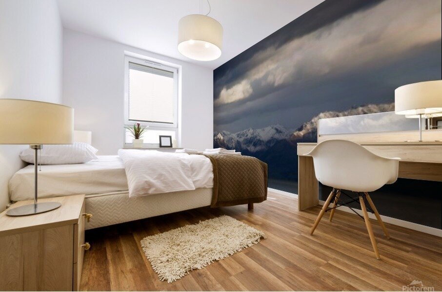 Lake Wakatipu in Kinloch South Island New Zealand Mural print