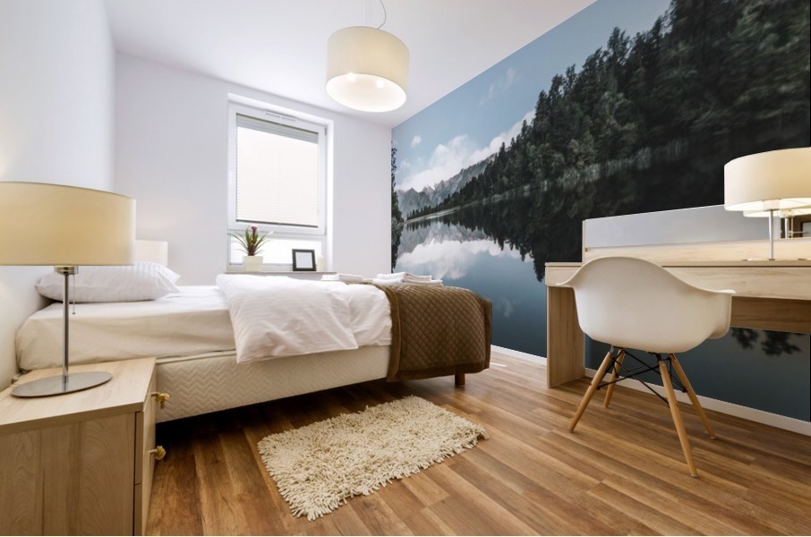 Mirror island before Mural print