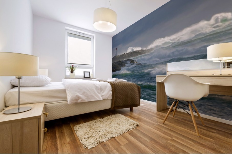 In the Protection of a Lighthouse Mural print