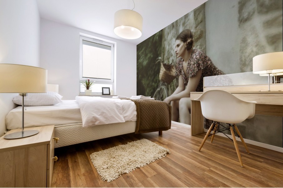 The wall game Mural print