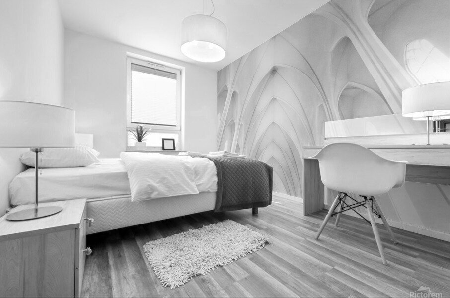 Hallgrimskirkja Church  in Iceland Mural print