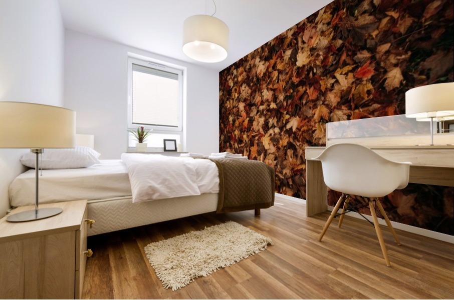 Feuilles mortes Mural print