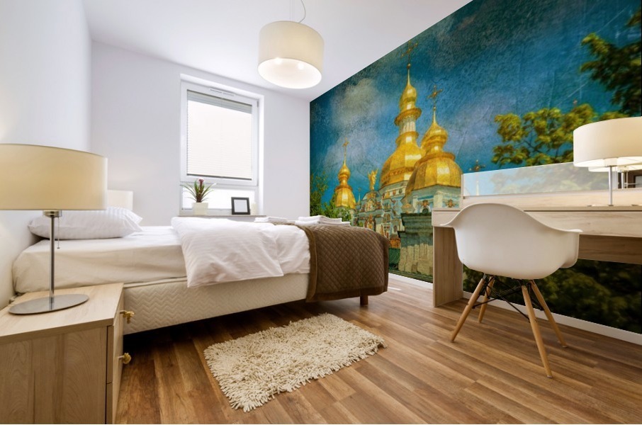 Golden Domes in Ukraine Mural print