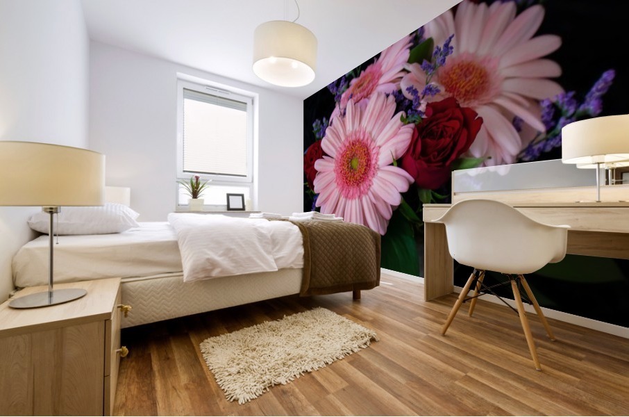 Valentines Flowers  Mural print