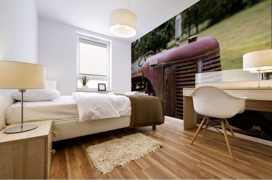 Rusty Old Tractor  Mural print