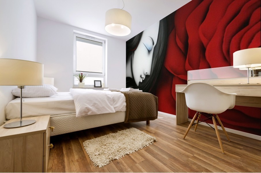 red rose Mural print