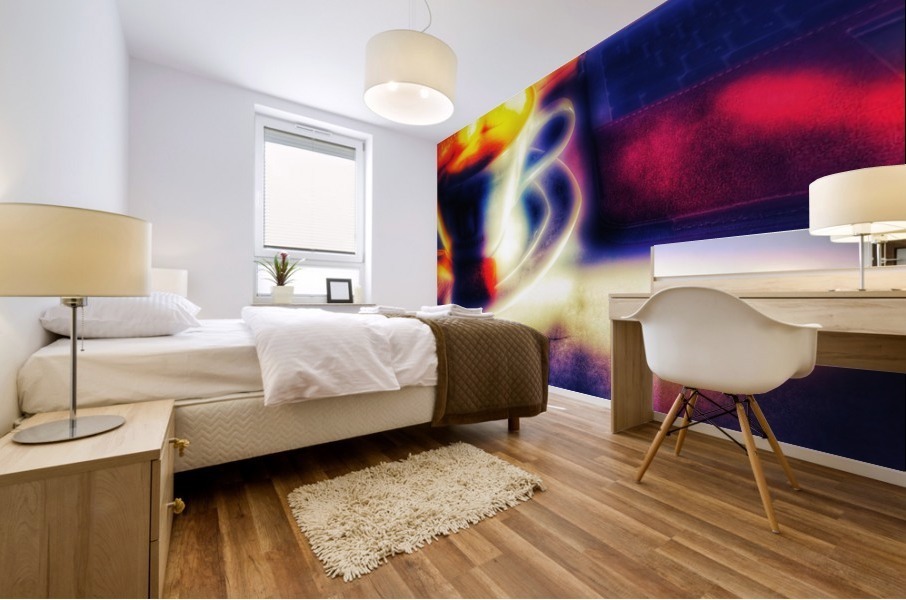 Work and Relaxation Mural print