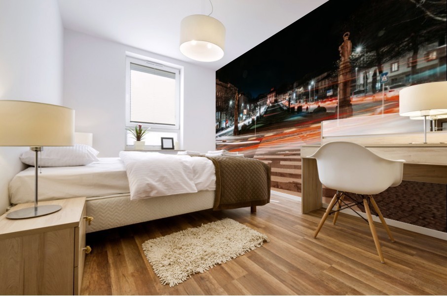 Lighttrail S. Gualter 2 Mural print