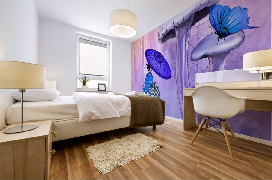 Arte 133 Butterfly Asia enhanced-style Mural print