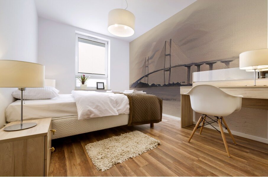 Sidney Lanier Bridge Digital Painting Mural print