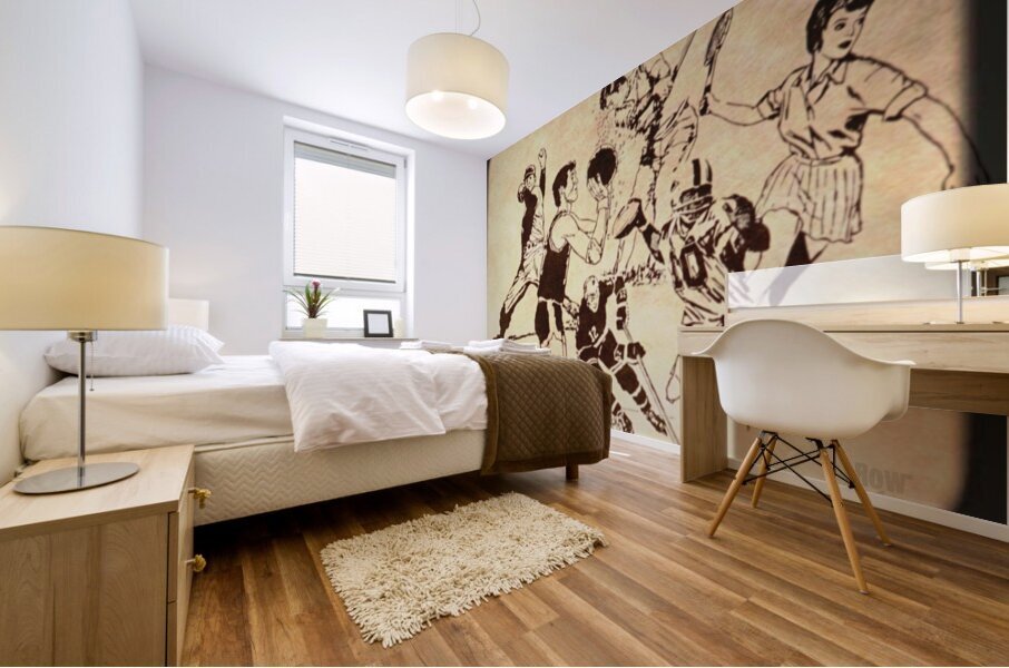 1987 sports art viewfinder slide row1 Mural print