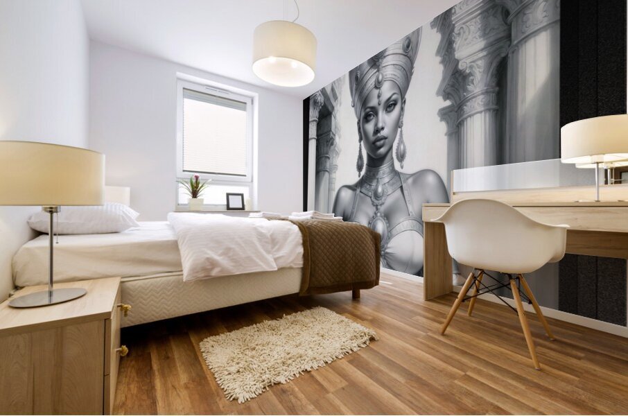 Queen Una Noothela Captivating AI Concept Art by Xzendor7 Mural print