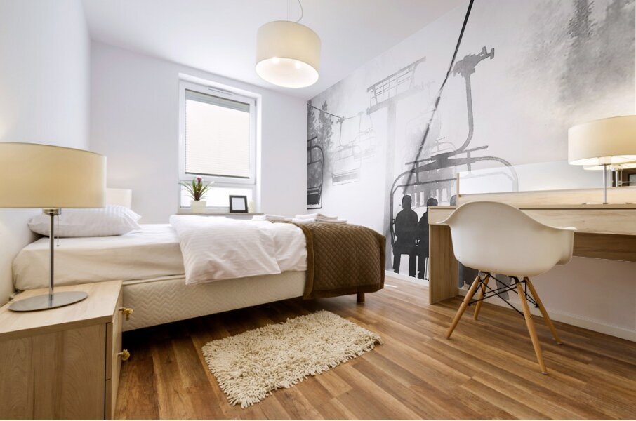 Chairlift Mist 4 Mural print