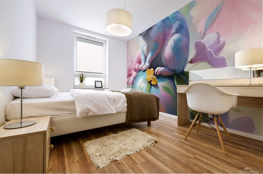 Springtime Whimsy Mural print