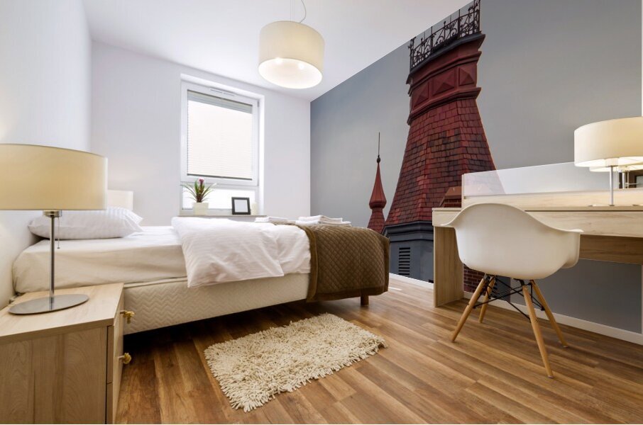 Old Salem Jail Cupola  in Massachusetts  Mural print