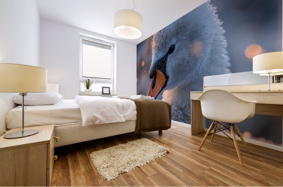 Majestic Swan Grace Mural print