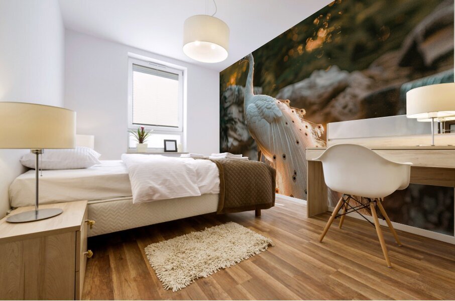 Majestic Peacock Mural print