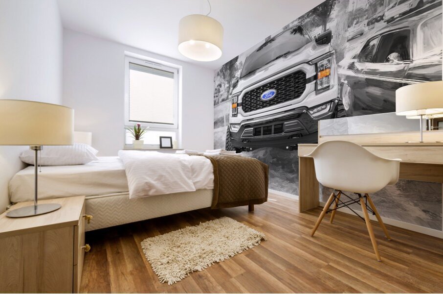 2023 Gray Ford F150 Heritage Edition X 8 Mural print