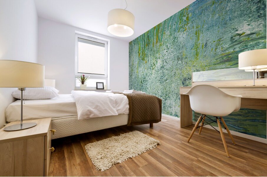 Blue Lake Left Mural print