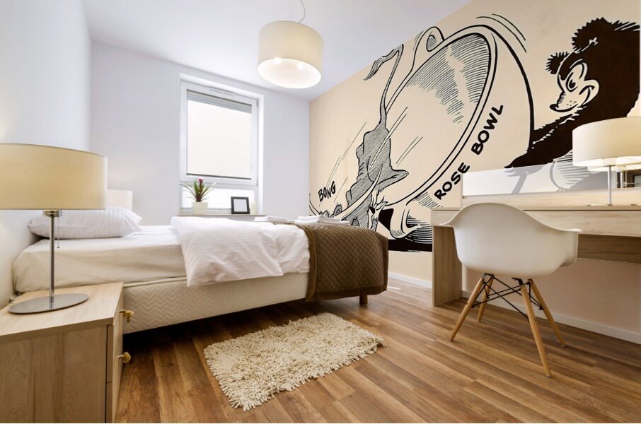jack hamm texas baylor cartoon art  Mural print