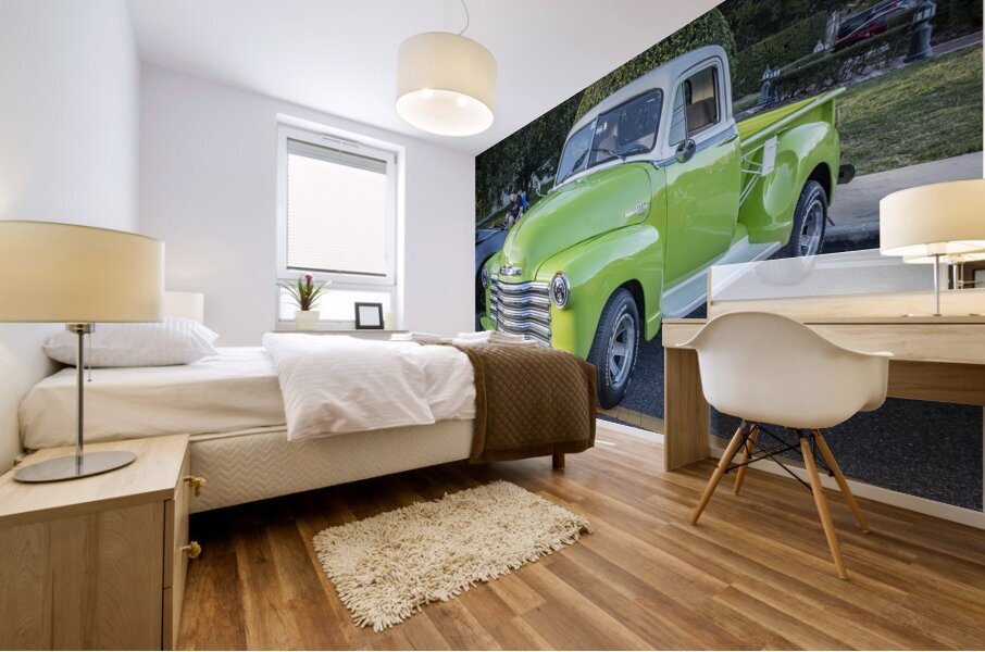 1948 Green Chevy 3100 Pick up Truck X 1 Mural print