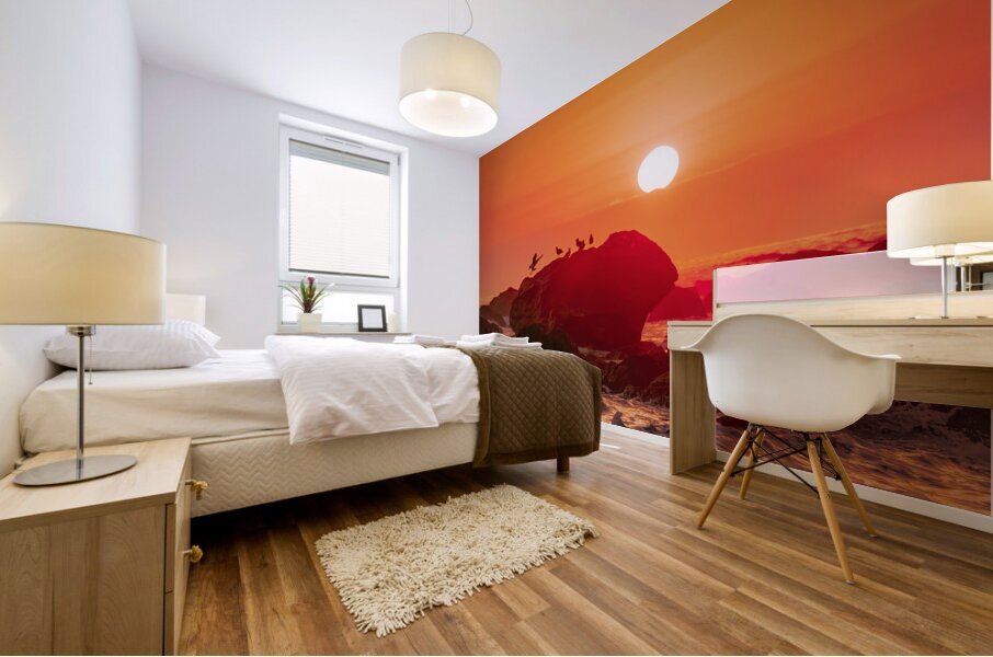 California Sunset Mural print