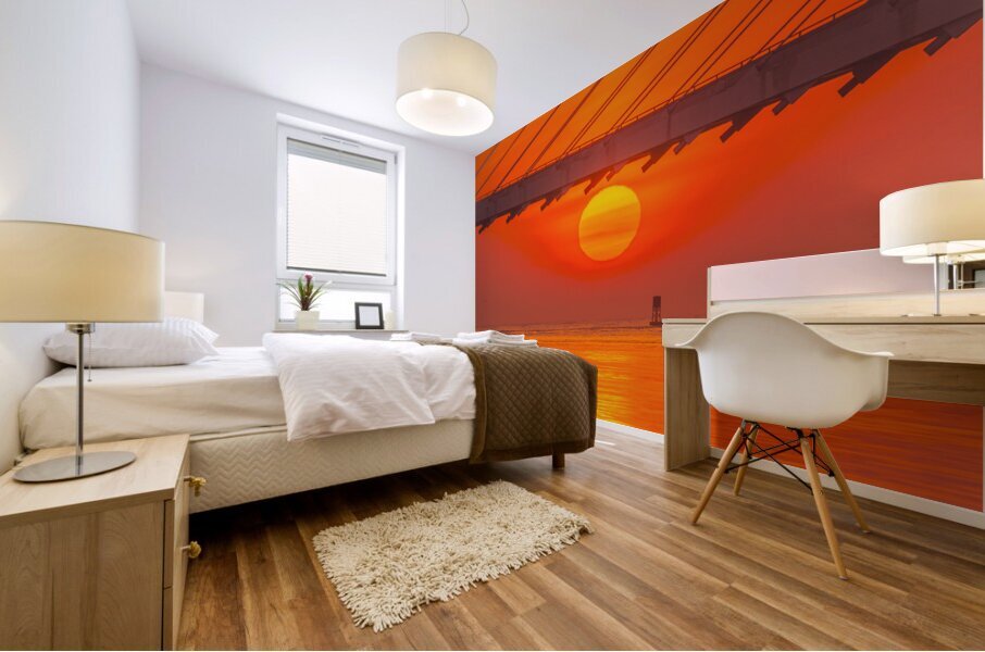 Indian Cut Sunrise Mural print