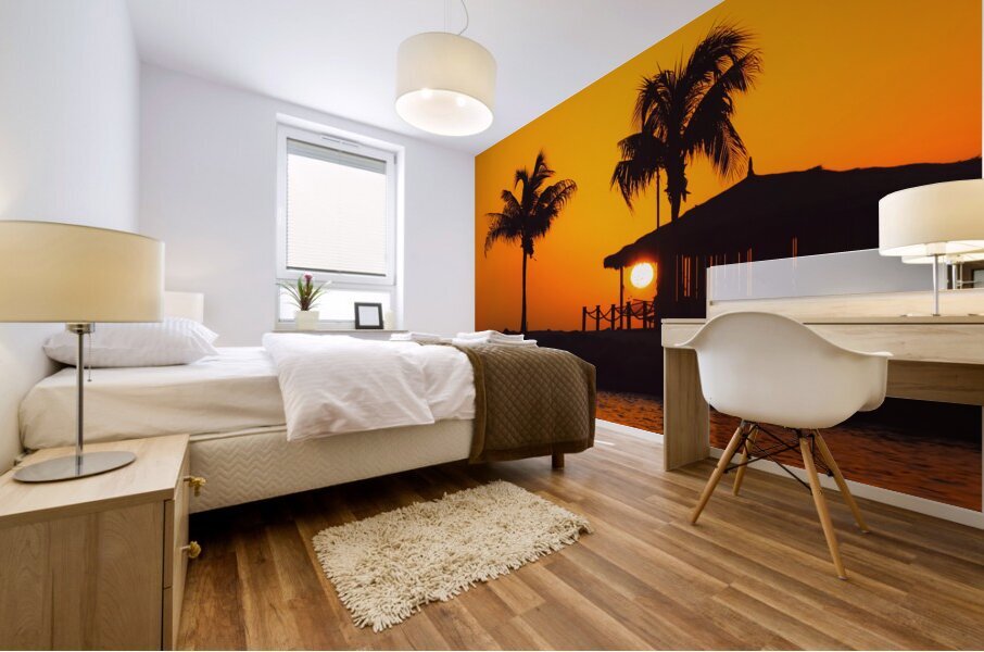 Aruba Sunset Mural print