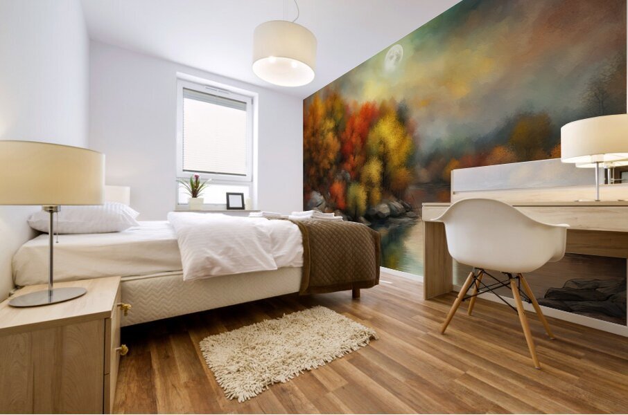 THE FISHING HOLE Mural print