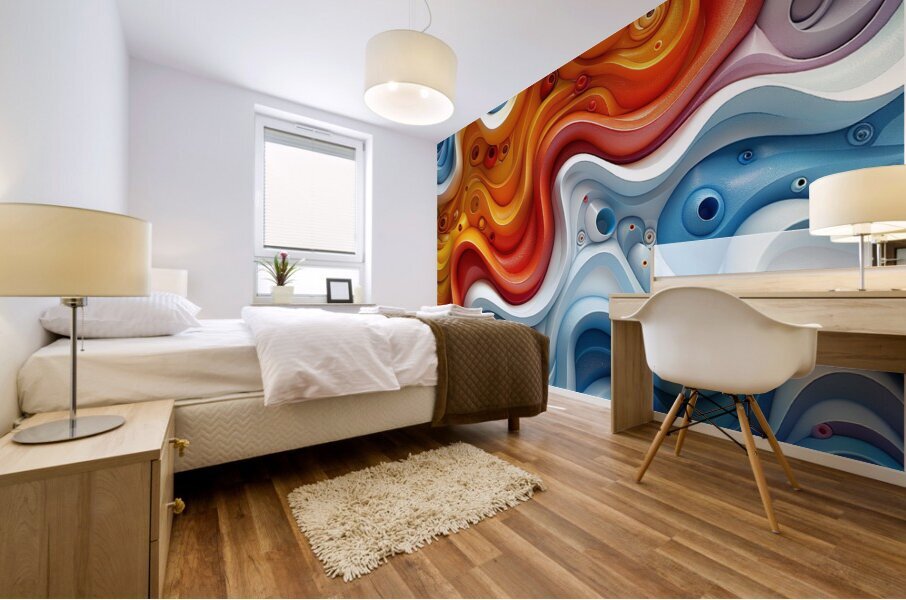 Abstract Serenity Mural print