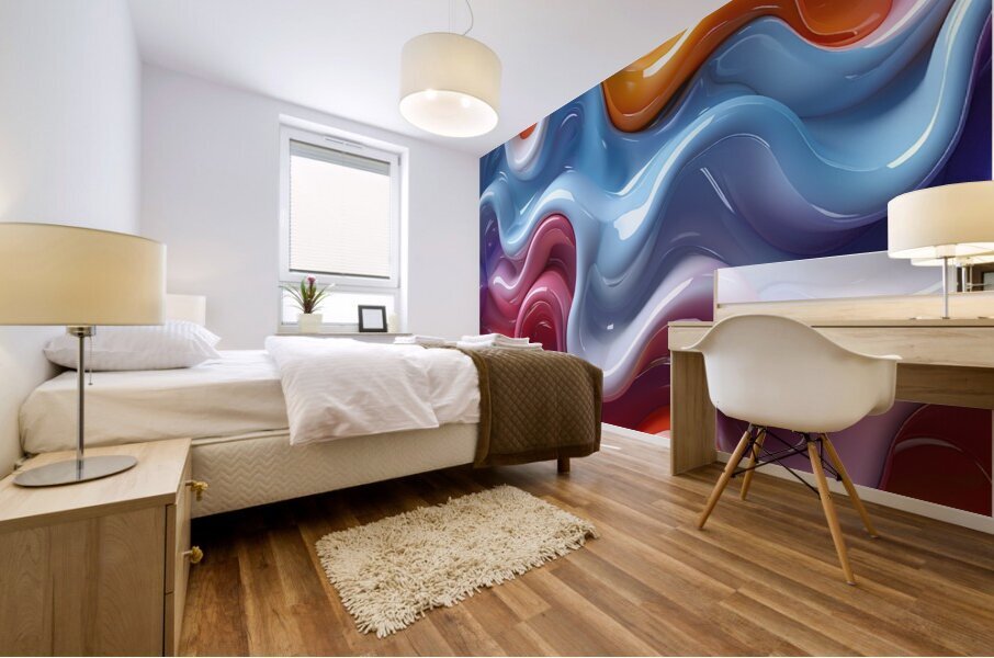 Luminous Abstract Mural print