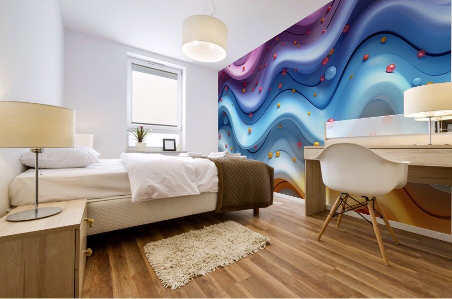 Abstract Radiance Mural print