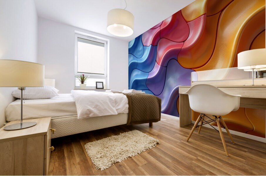 Aesthetic Abstract Mural print