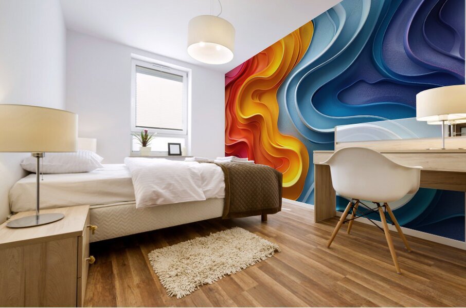 Abstract Fusion Mural print