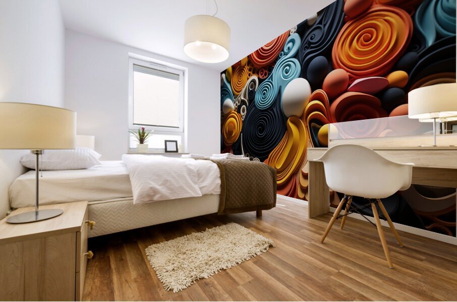 Intriguing Abstract Impression Mural print