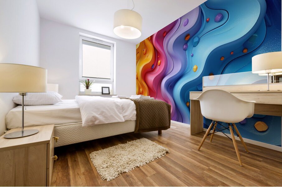 Flow Abstract Mural print
