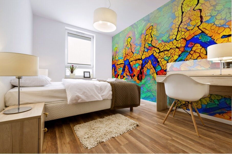 walk a mile Mural print
