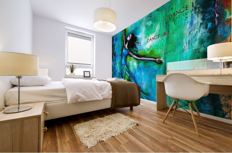 Dancing On The Floor - Aquamarina Mural print