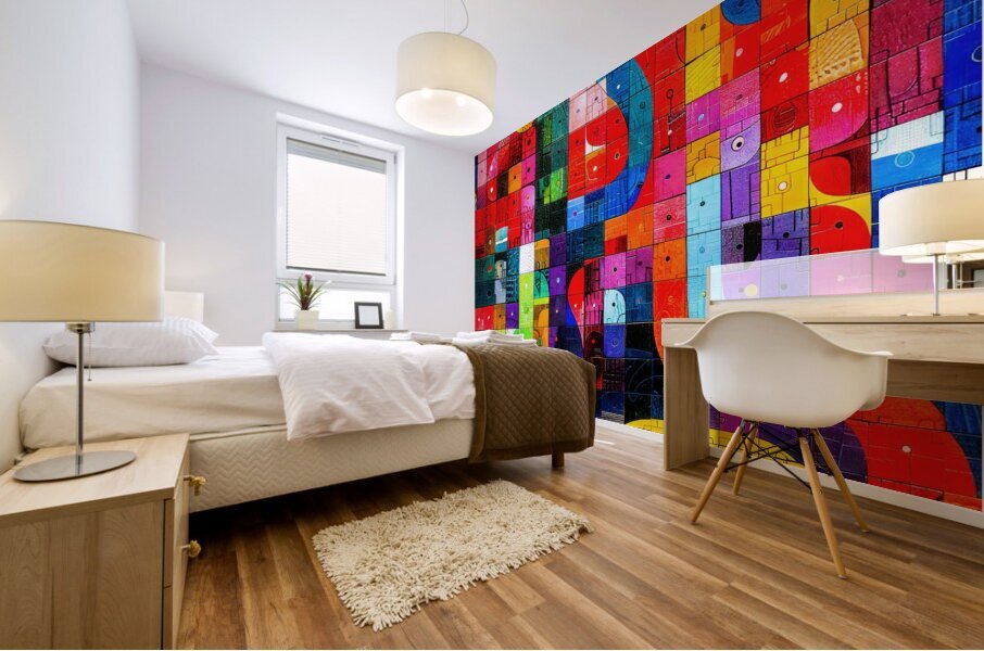 Colored Channels Mural print